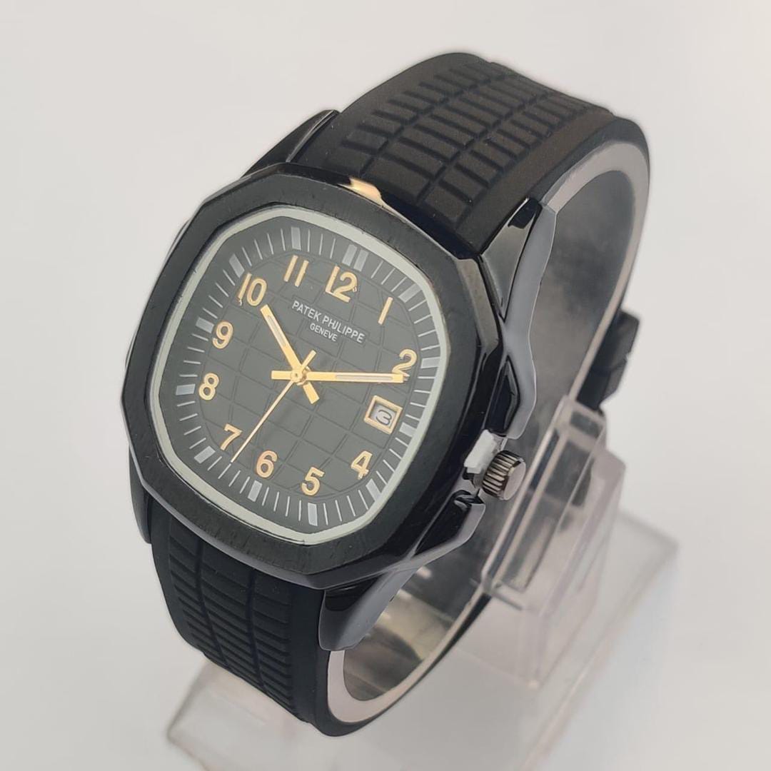 Black Square Analogue Watch