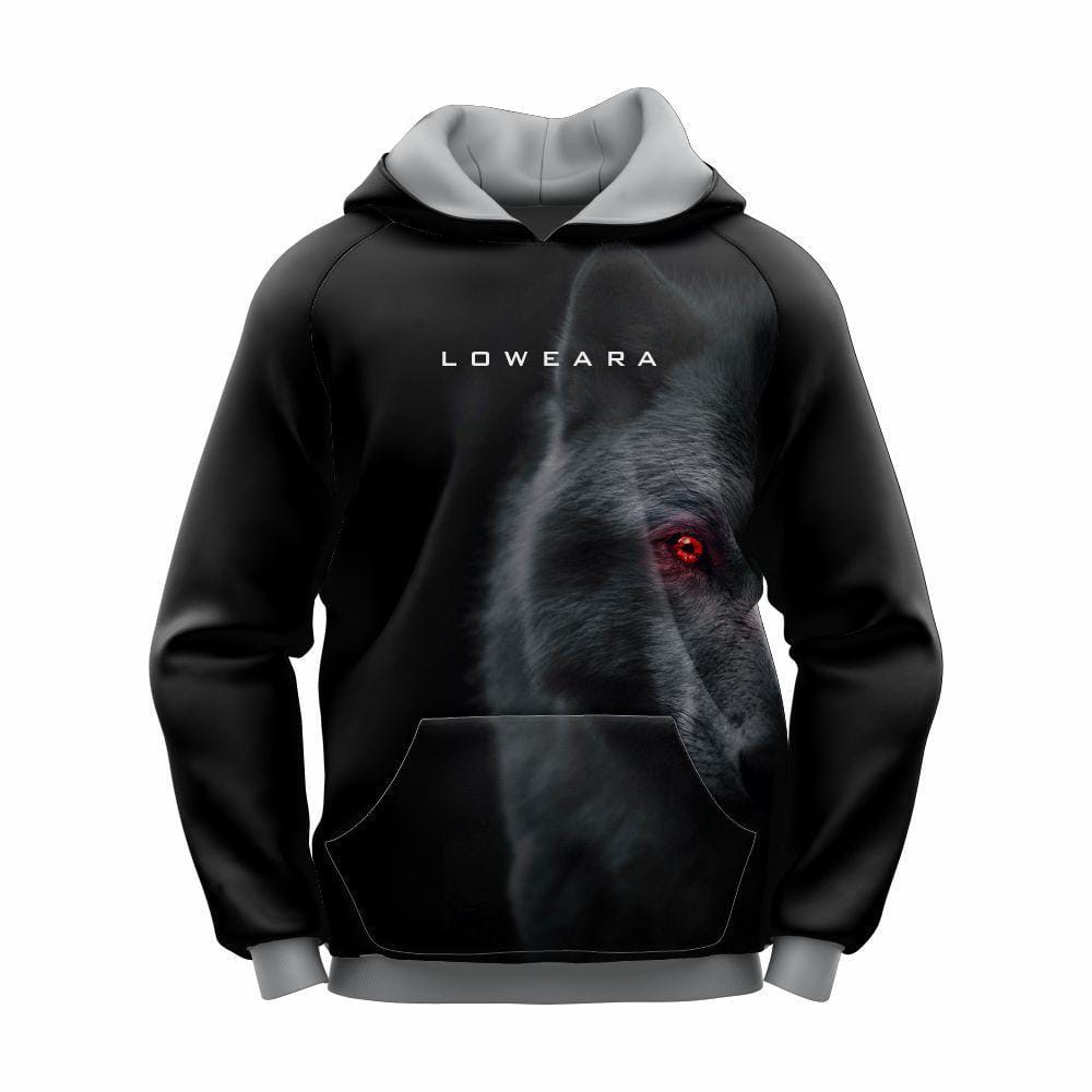 Men's Wolf Graphic Sublimation Hoodie