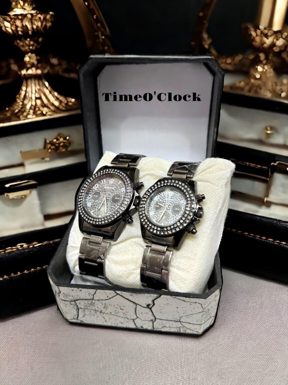 Analogue Chain Strap Premium Couple Watches