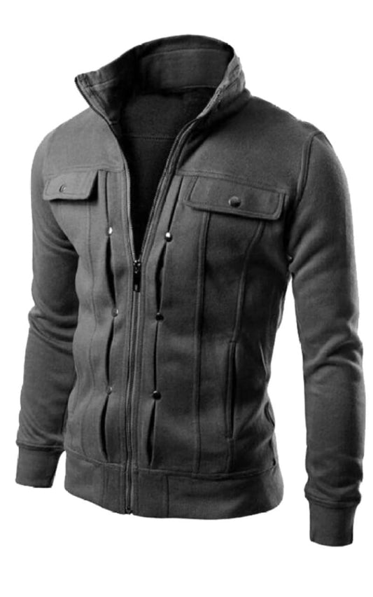 Mexican Style Jacket For Men, Charcoal