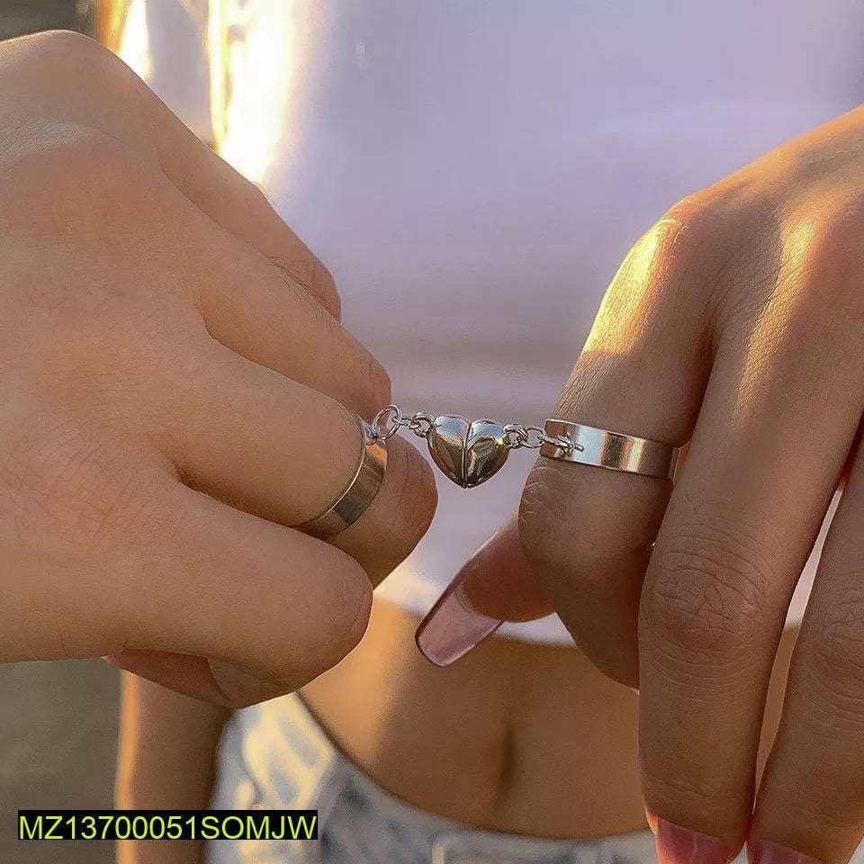 Trendy Magnetic Couple Rings